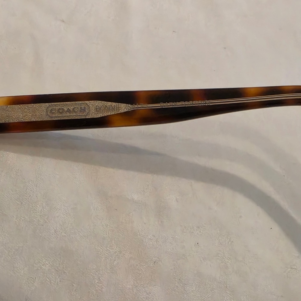 Coach Bonnie Eyeglass Frames Womens OS Dark Tortoise Fair Missing Lens Oval - Picture 4 of 6